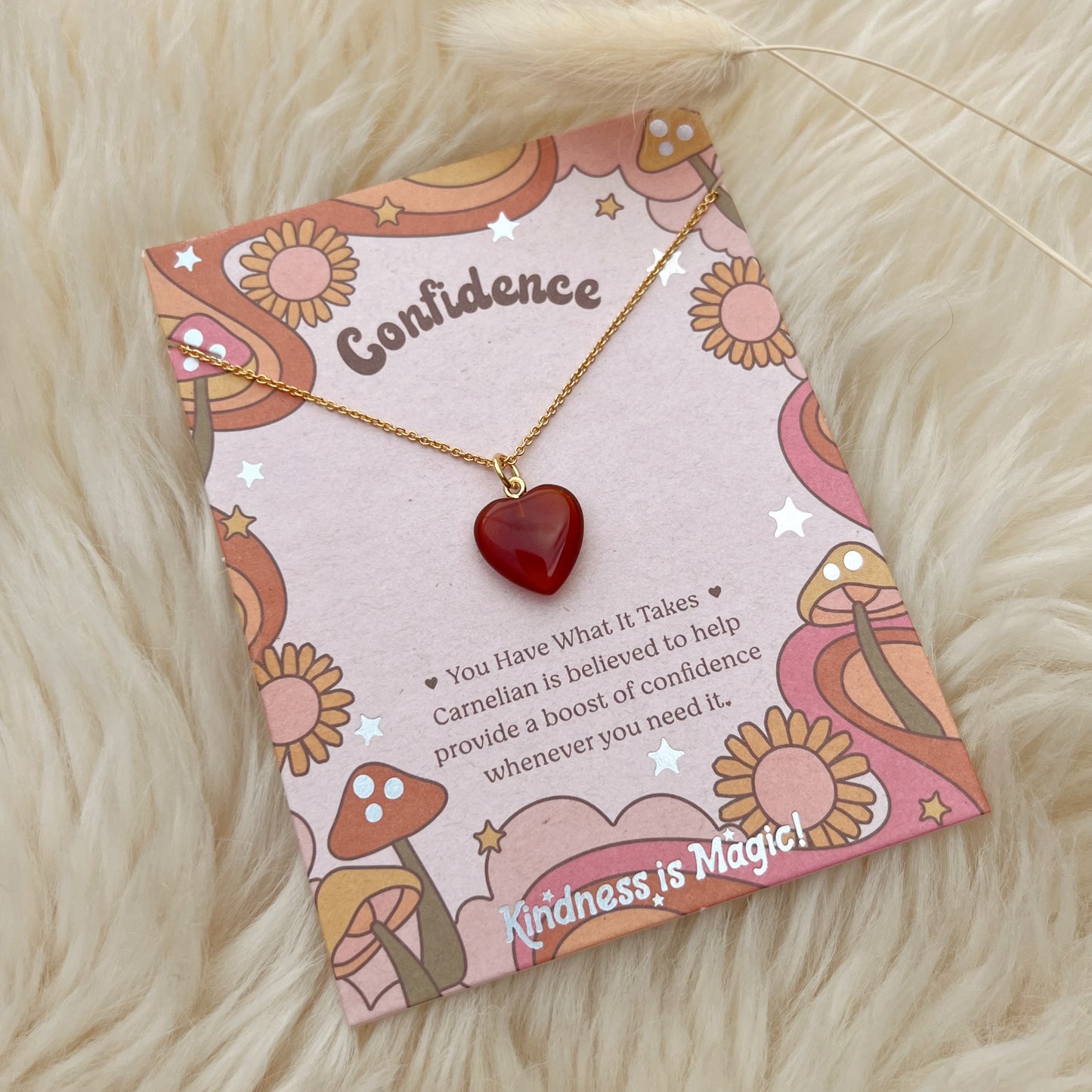 Heart Gemstone Necklace