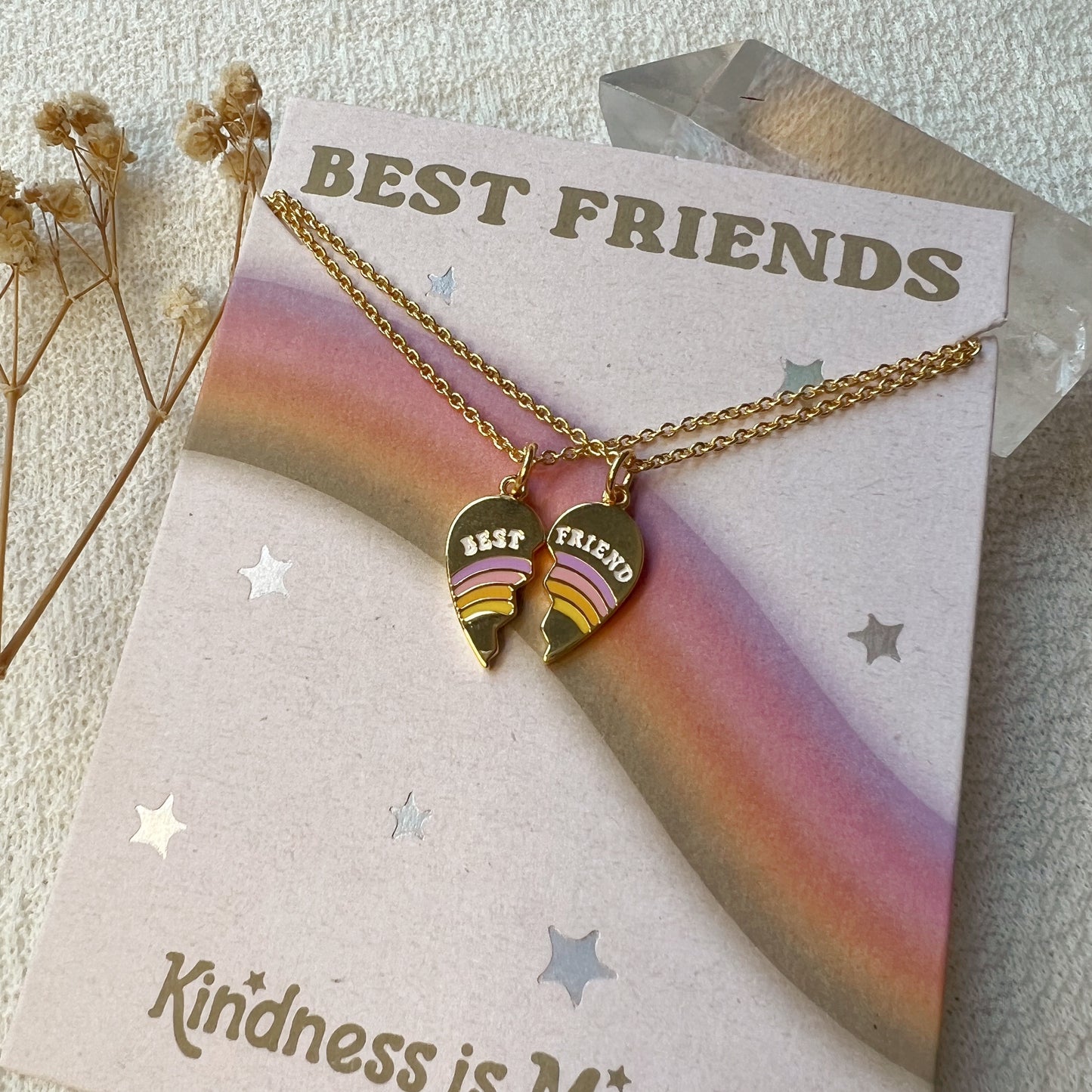 Best Friends Split Heart Necklaces