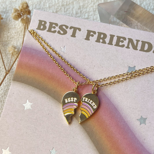 Best Friends Split Heart Necklaces