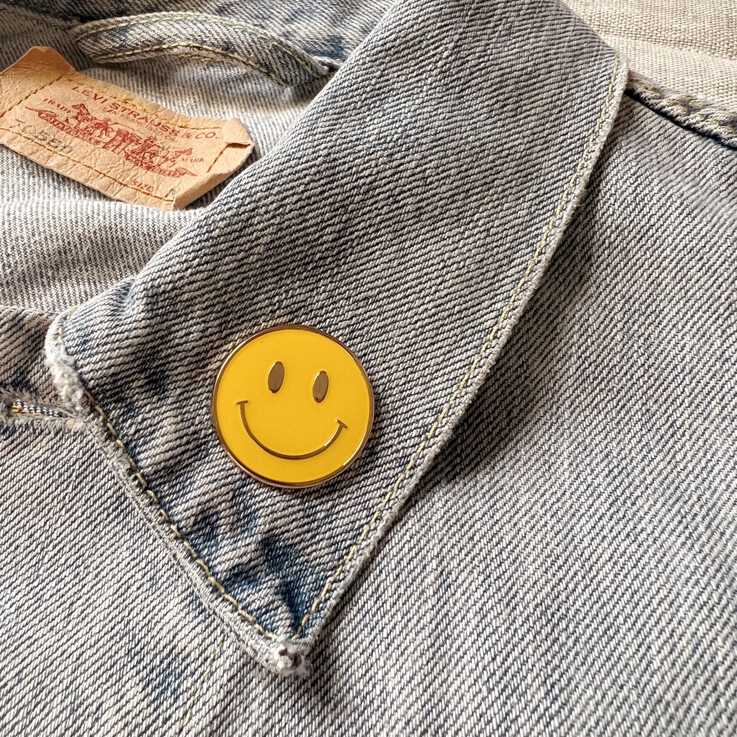 Smiley Enamel Pin