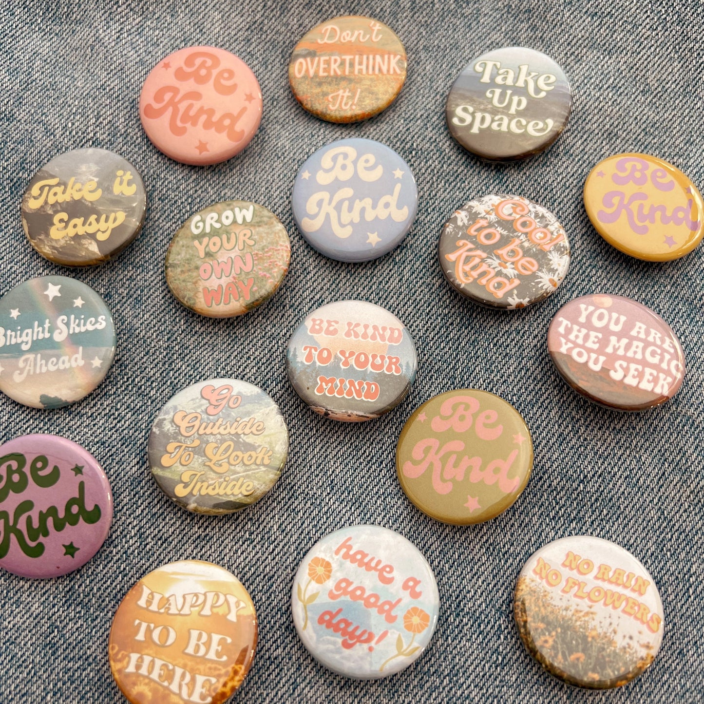 Positivity Button Pins