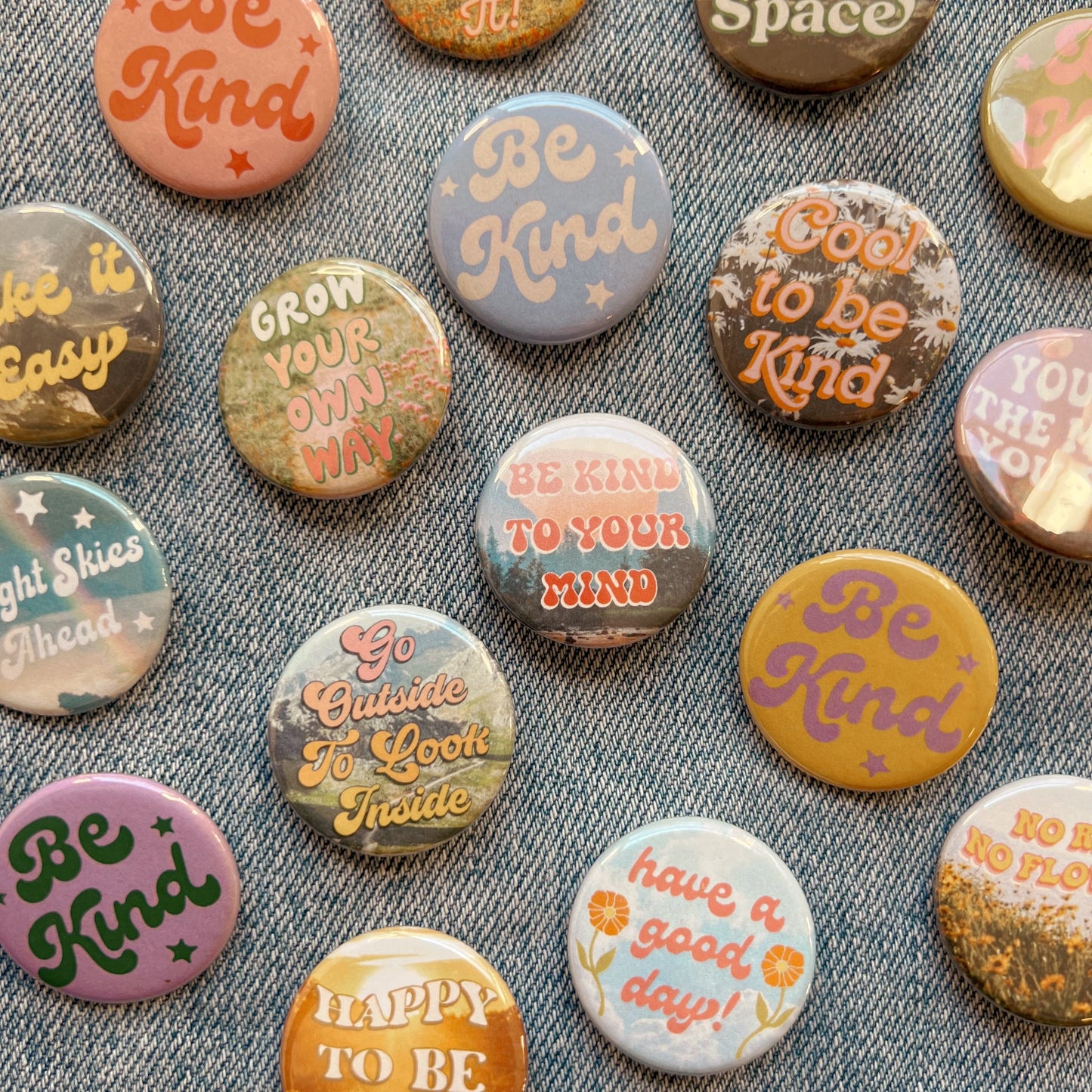 Positivity Button Pins