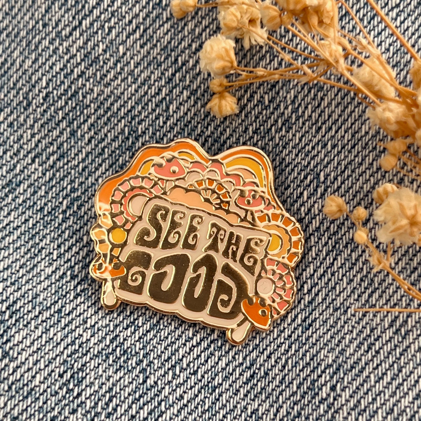 See the Good Enamel Pin