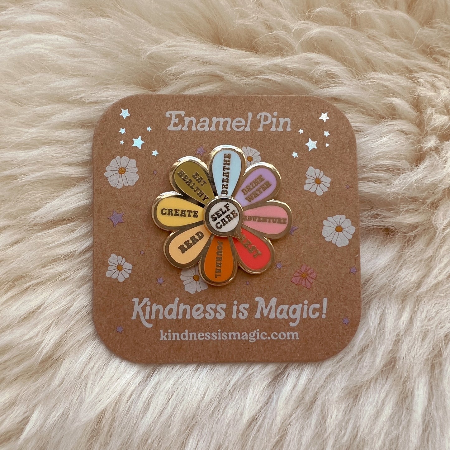 Self Care Spinner Enamel Pin