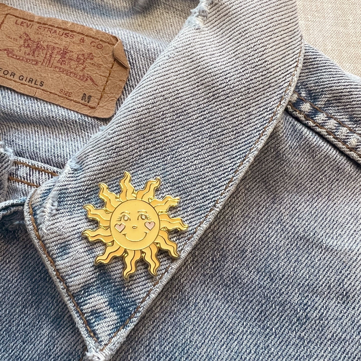 Sun Enamel Pin