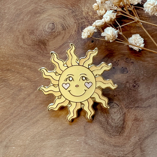 Sun Enamel Pin